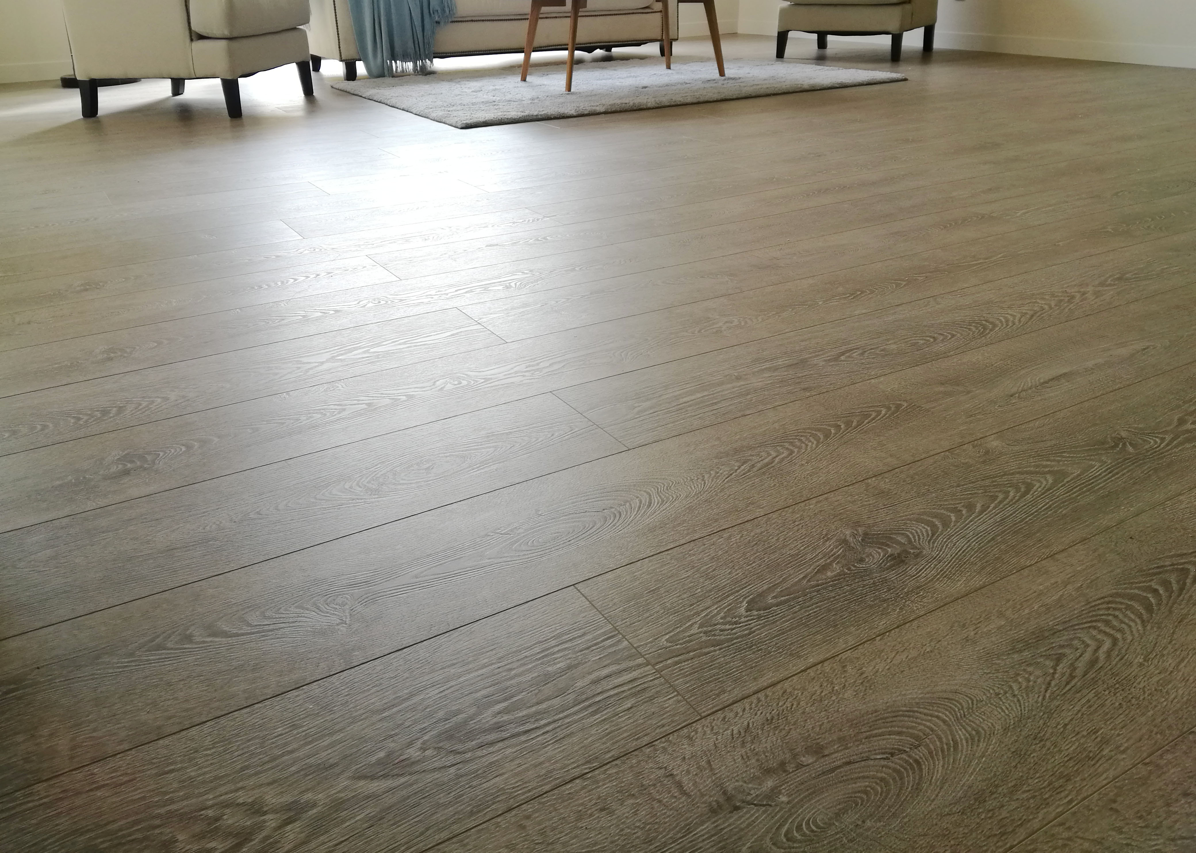 concrete grey wood laminate flooring wide beveled planks edge thickness theme interior5